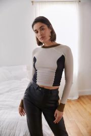 Out From Under Cara Seamed Long Sleeve Top at Urban Outfitters