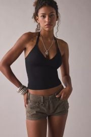 Out From Under Je Taime Cropped Halter Top at Urban Outfitters