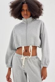 Out from Under Shandi Cropped Track Jacket at Urban Outfitters