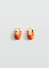 Oval hoop earrings - Women MANGO OUTLET USA at Mango Outlet