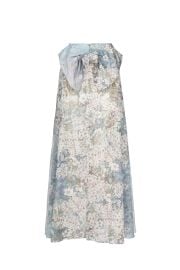 Overlay skirt with bow in rebrod cotton at Luisa Beccaria