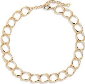 Oversize Curb Link Collar Necklace at Nordstrom