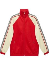 Oversize technical jersey jacket at Gucci