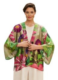 Oversized Botanicals Kimono Jacket Powder Design Inc at Powder