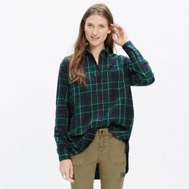 Oversized Boyshirt in Irwin Plaid at Madewell