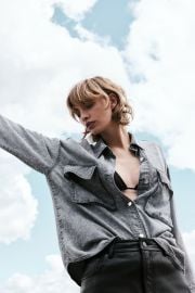 Oversized Denim Shirt - Gray - Ladies HampM US at H&M