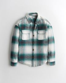 Oversized Flannel Shirt by Hollister at Hollister