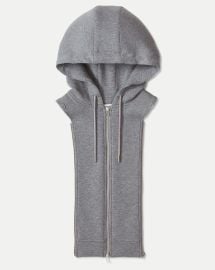 Oversized Hoodie Dickey in Grey Melange at Veronica Beard