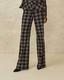 Oversized Plaid Hanna Pant Pearl by Lela Rose at Pearl NYC