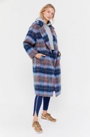 Oversized Plaid Wool Overcoat by Urban Outfitters at Urban Outfitters