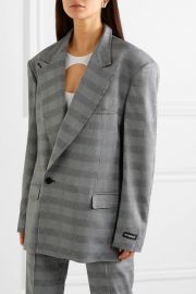 Oversized Prince of Wales Blazer by Vetemens at Net A Porter