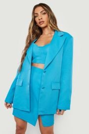 Oversized Tailored Blazer at Boohoo