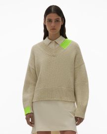 Oversized Wool-Camel Sweater  WWWHELMUTLANGCOM at Helmut Lang