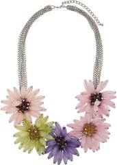 Oversized flower necklace  at Topshop