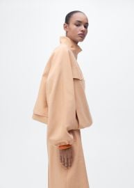 Oversized lyocell jacket with pockets - Women MANGO USA at Mango