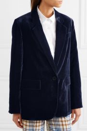 Oversized velvet blazer at Net A Porter