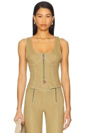Ow Collection Maple Top In Olive at Revolve