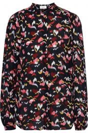 Owens printed silk crepe de chine shirt at The Outnet