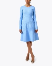 Oxford Blue Textured Knit Dress Halsbrook at Halsbrook