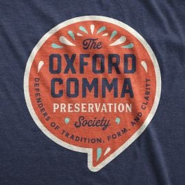 Oxford Comma Preservation Nerdy Tees at Nerdy Tees