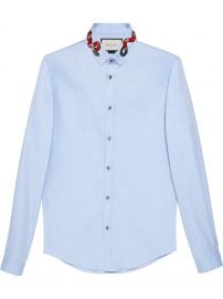 Oxford Duke shirt with Snake by Gucci at Farfetch