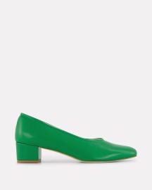 Oya Culford Emerald Green Heel in large sizes at Oya