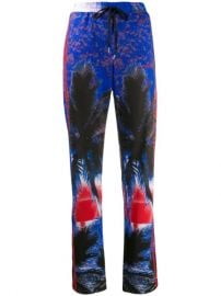 P A R O S H  Tropical Print Track Pants - Farfetch at Farfetch