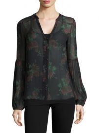 PAIGE - Emilia Floral-Print Silk Blouse at Saks Fifth Avenue