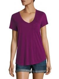 PAIGE - Lynnea V-Neck Tee at Saks Fifth Avenue