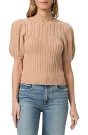 PAIGE Aeris Rib Cable Stitch Top at Nordstrom