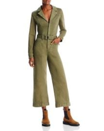 PAIGE Anessa Belted Denim Jumpsuit Bloomingdales at Bloomingdales