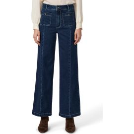 PAIGE Anessa Seamed High Waist Wide Leg Jeans at Nordstrom