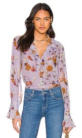 PAIGE Arianne Blouse in Lavender Multi at Revolve