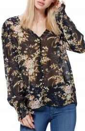 PAIGE Calliope Silk Georgette Blouse   Nordstrom at Nordstrom