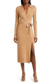 PAIGE Carmen Belted Long Sleeve Sweater Dress at Nordstrom