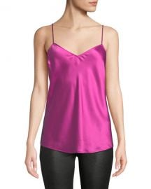 PAIGE Cicely V-Neck Silk Camisole Top at Neiman Marcus