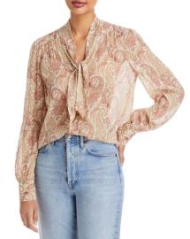 PAIGE Cleobelle Paisley Silk Blouse   Bloomingdales at Bloomingdales