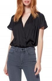 PAIGE Dijon Surplice Bodysuit   Nordstrom at Nordstrom