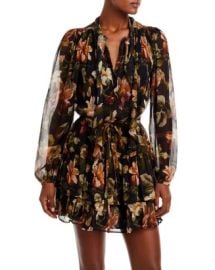 PAIGE Elynne Silk Tiered Mini Dress Bloomingdales at Bloomingdales