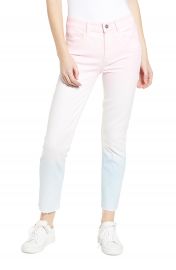 PAIGE Hoxton High Waist Raw Hem Ankle Skinny Jeans  Sunset Ombr      Nordstrom at Nordstrom