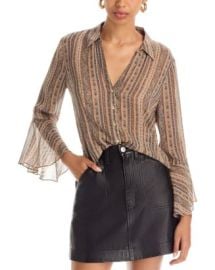 PAIGE Jasmeet Silk Blouse Bloomingdale39s at Bloomingdales