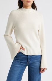 PAIGE Laurel Recycled Cashmere & Cashmere Bell Sleeve Sweater at Nordstrom