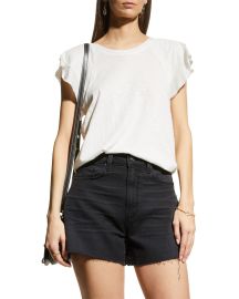 PAIGE Linnea Flutter-Sleeve Tee at Neiman Marcus