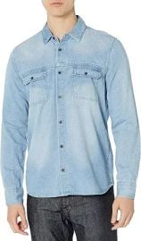PAIGE Men's Abraham Denim Shirt at Amazon