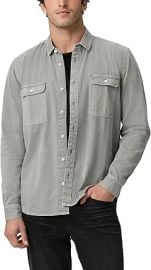 PAIGE Men's Martin Utility Button Up Long Sleeve Shirt at Amazon