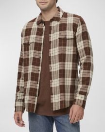 PAIGE Menx27s Everett Plaid Button-Down Shirt at Neiman Marcus