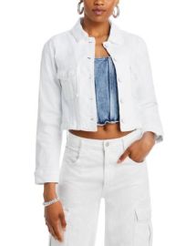 PAIGE Pacey Cropped Denim Jacket Bloomingdales at Bloomingdales