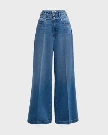 PAIGE Portia Double Waistband Jeans at Neiman Marcus