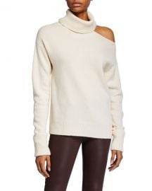 PAIGE Raundi Cold-Shoulder Wool Sweater at Neiman Marcus