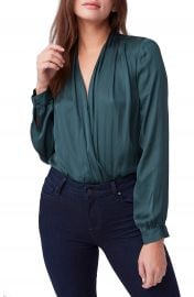 PAIGE Sevilla Surplice Bodysuit   Nordstrom at Nordstrom